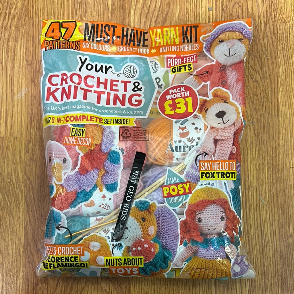 Brand New Your Crochet  Knitting Magazine With Yarns